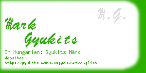 mark gyukits business card