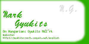 mark gyukits business card